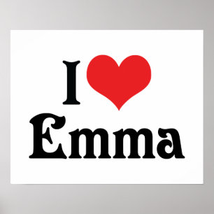 I Love Emma Poster