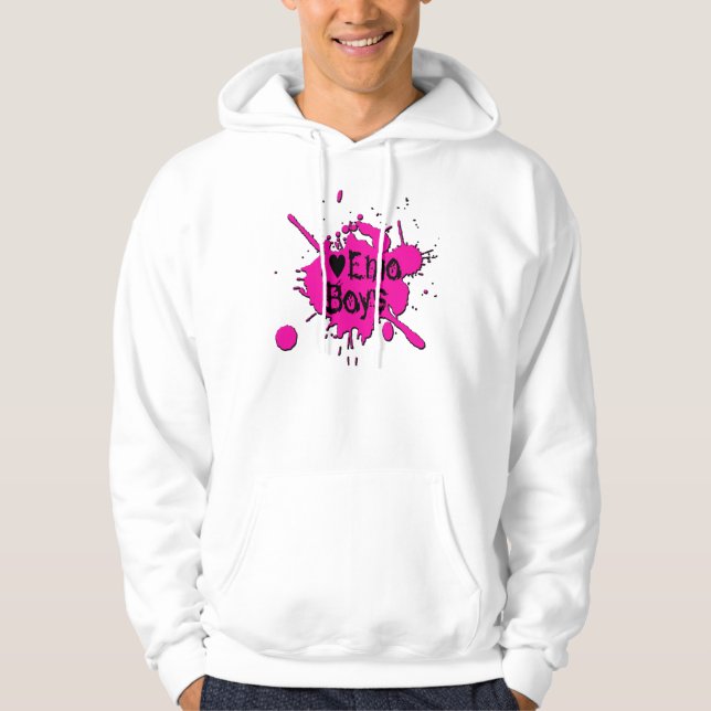 "I Love Emo Boys" Hoodie (Front)