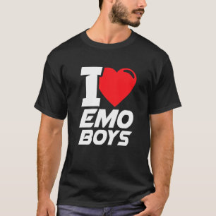 I Love Emo Boys I Heart Emo Boys T-Shirt
