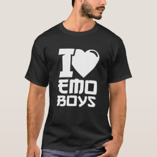 I Love Emo Boys I Heart Emo Boys T-Shirt