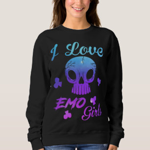 I Love Emo boys I Love Emo girls Emo Goth Matchi Sweatshirt