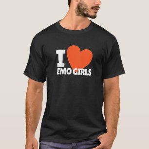 I Love Emo Girls Heart Egirl T-Shirt