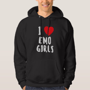 I Love Emo Girls I Heart Emo Girls 14 Hoodie