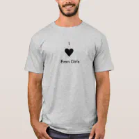  I Love Emo Girls Goth Emo T-Shirt : Clothing, Shoes