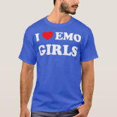 I LOVE HEART EMO GIRLS' Women's Sport T-Shirt