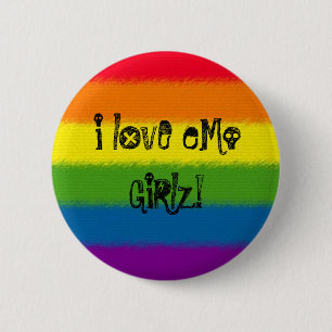 i lOvE eMo GiRlz! 6 Cm Round Badge