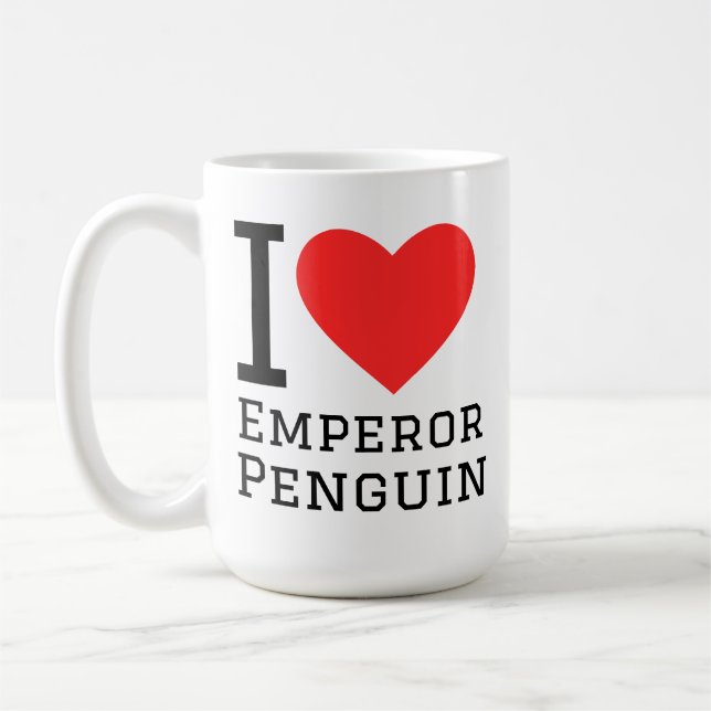 I love emperor penguin   coffee mug (Left)