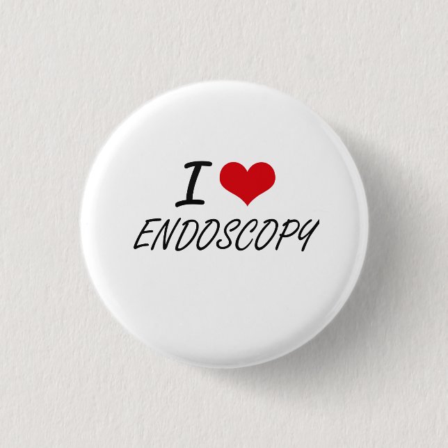 I love ENDOSCOPY 3 Cm Round Badge (Front)
