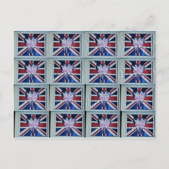 I Love England Art Print Postcard (Front)