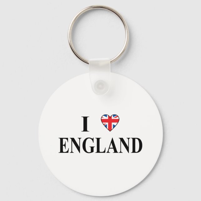 I Love England Key Ring (Front)