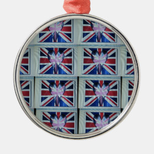 I love England.png Metal Tree Decoration