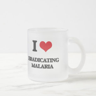 I love Eradicating Malaria Frosted Glass Coffee Mug