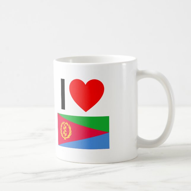 i love eritrea coffee mug (Right)