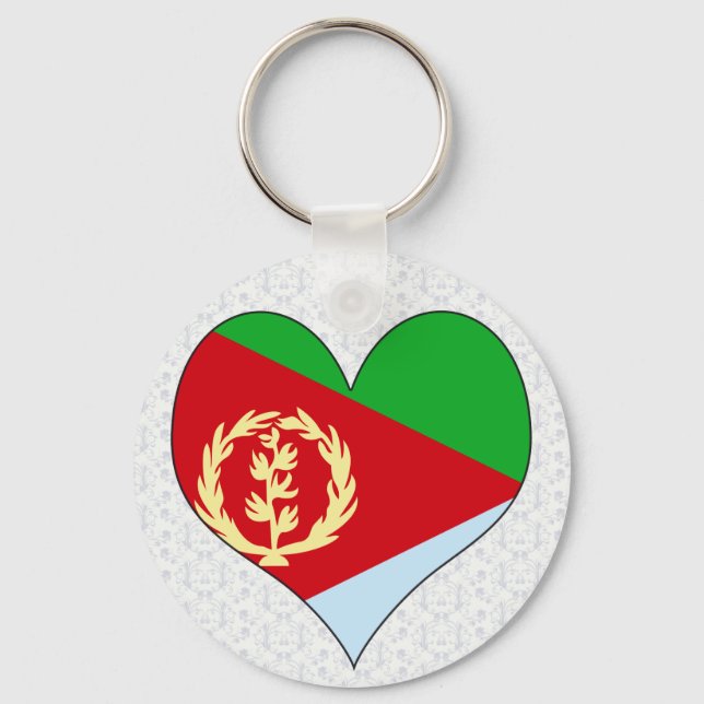 I Love Eritrea Key Ring (Front)