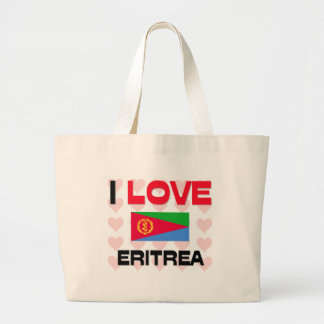 I Love Eritrea Large Tote Bag