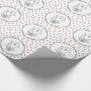 I Love Eskies I Love American Eskimo Dogs - Cute Wrapping Paper