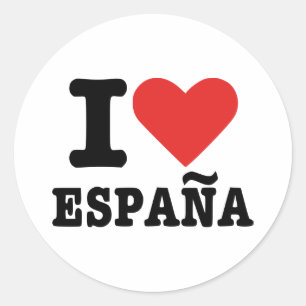 I love España - Spain Classic Round Sticker