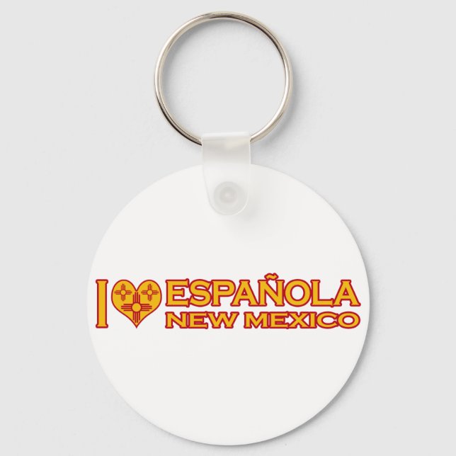 I Love Española, NM Key Ring (Front)