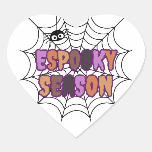 I love Espooky Season fun Halloween Heart Sticker