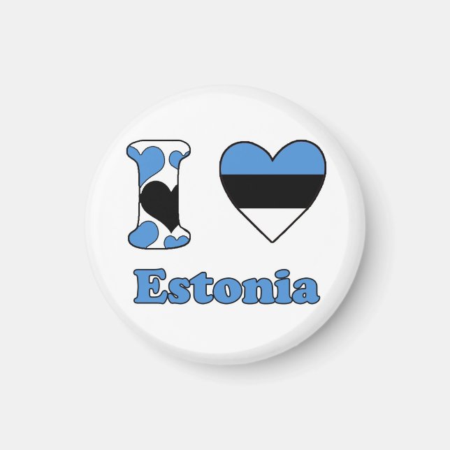 I love Estonia Magnet (Front)