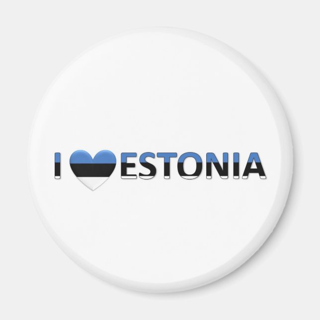 i love estonia magnet (Front)