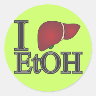 I Love Ethanol Classic Round Sticker