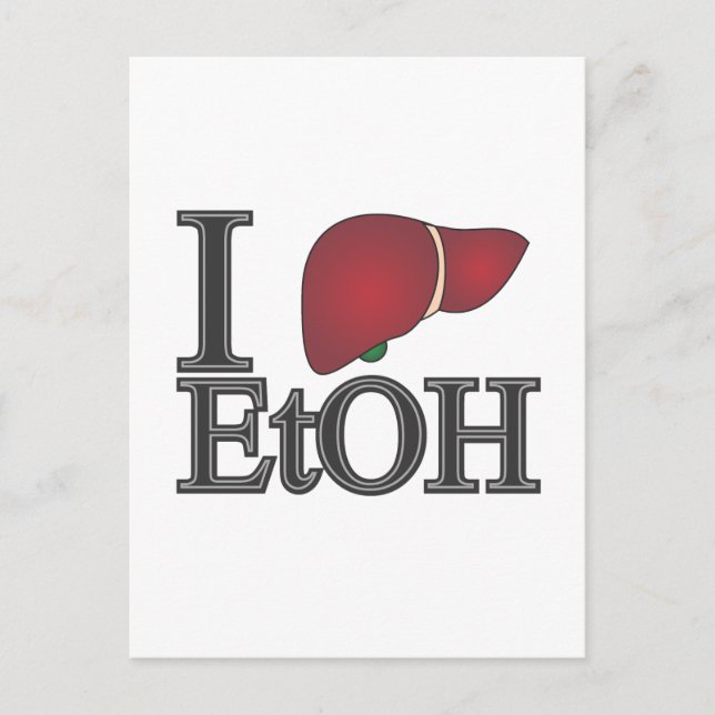 I Love Ethanol Postcard (Front)