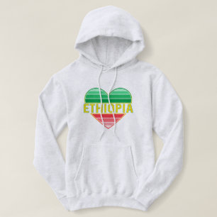 I Love Ethiopia, Ethiopian Heart Hoodie