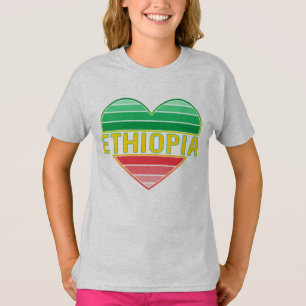 I Love Ethiopia, Ethiopian Heart T-Shirt