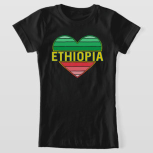 I Love Ethiopia, Ethiopian Heart T-Shirt