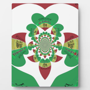 I Love Ethiopia – Heartfelt Rasta Art Plaque