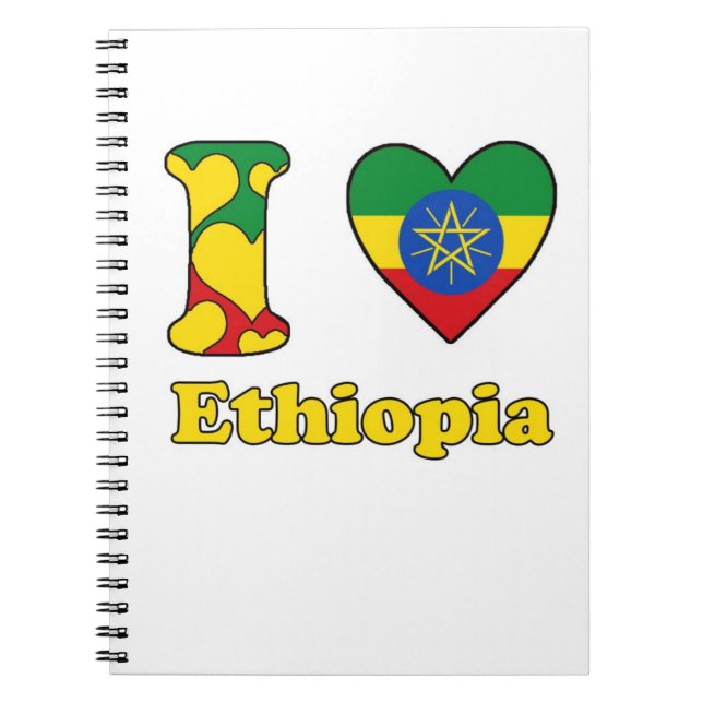 I love Ethiopia Notebook (Front)