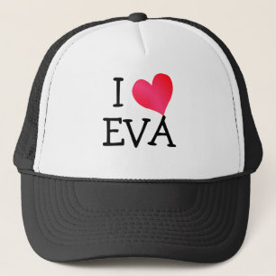 I Love Eva Trucker Hat