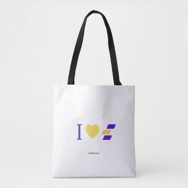 I love Everflow Tote bag (Front)