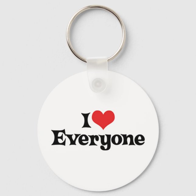 I Love Everyone Keychain (Front)