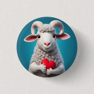 I Love Ewe 3 Cm Round Badge