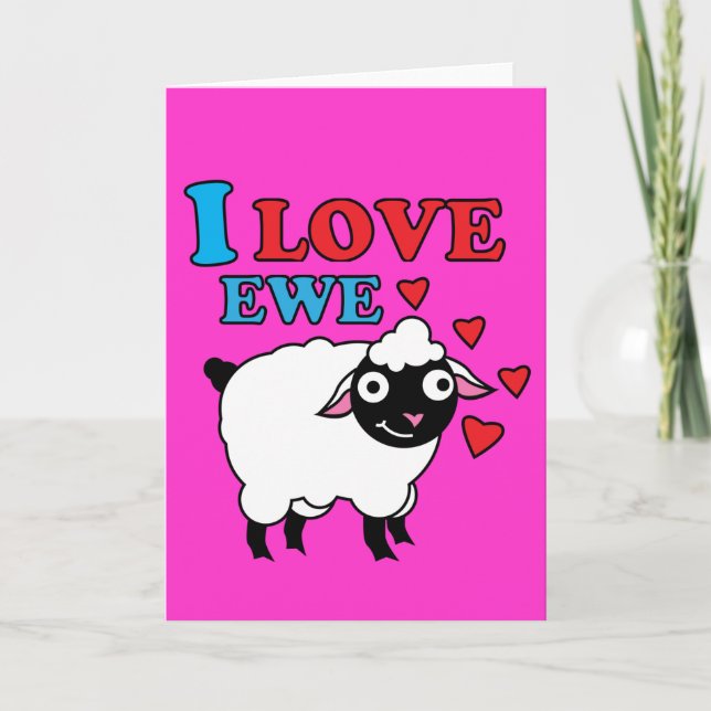 I love Ewe Card (Front)