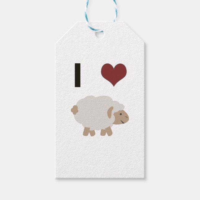 I Love Ewe Gift Tags (Front)