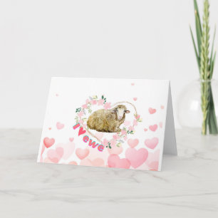 I love Ewe Greeting card