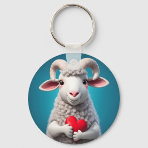 I Love Ewe Key Ring