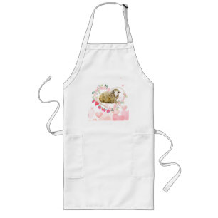 I love Ewe  Long Apron