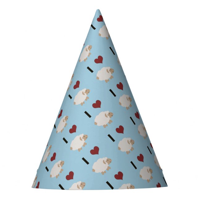 I Love Ewe Party Hat (Front)