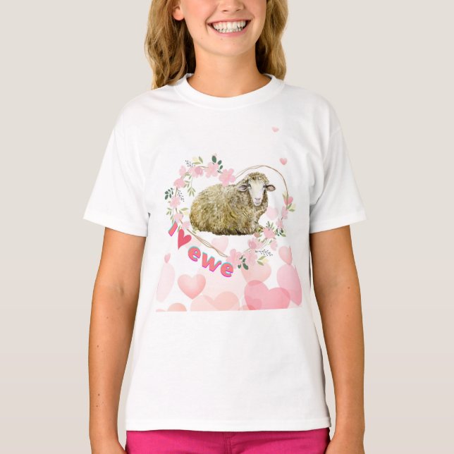 I love Ewe   T-Shirt (Front)