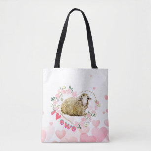 I love Ewe Tote Bag