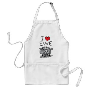 I Love Ewe! Valentines Day Standard Apron