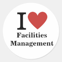 I ❤️ Love Facilities Management STICKER