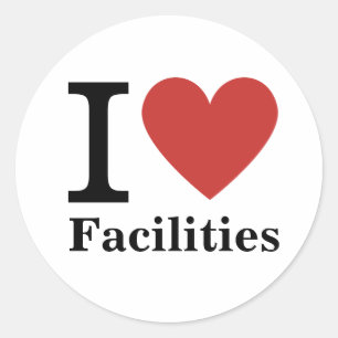 I ❤️ Love Facilities STICKER
