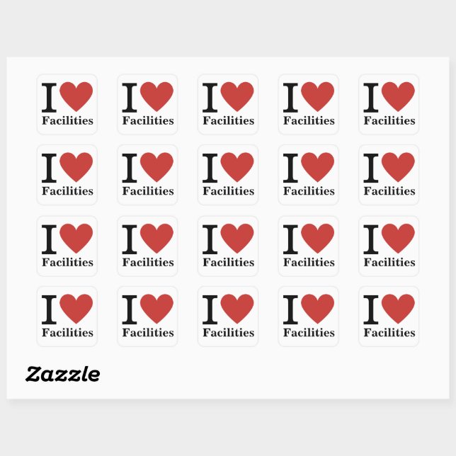 I ❤️ Love Facilities STICKER (Sheet)