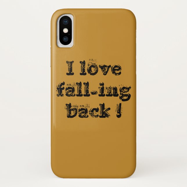 I love fall-ing back Case-Mate iPhone case (Back)