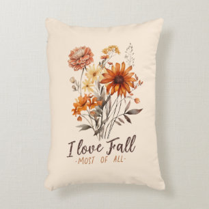 I Love Fall Most of All – Autumn Foliage Decorative Cushion